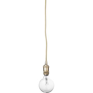 Bloomingville - Goud Finish Socket w/ Goud col. Textile Cord L3 m