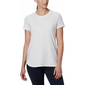 Columbia - Maat L - Firwood Camp Ii Ss Tee Outdoorshirt Dames - White Small Str