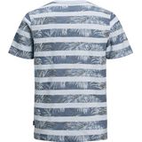 Jack Jones - Jprdustin Blu Aop Tee Ss Crew Neck - Soul Blue - Mannen