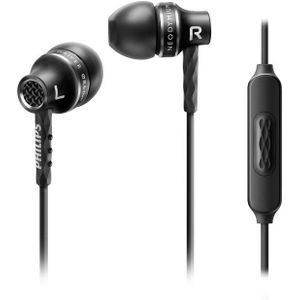 Philips - SHE9105 - In-ear Oordopjes - Zwart - Aluminium Oordopjes met Stevige Kabel