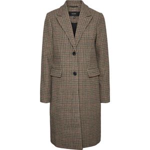 VERO MODA - Maat L - VMBLAST CHECK LONG WOOL JACKET GA Dames Jas