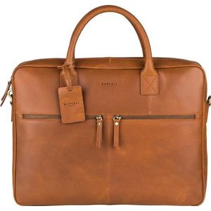 BURKELY Unisex Bart Laptoptas - 15.6'' - Cognac