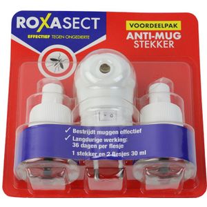 Roxasect anti-mug stekker +2 navullingen 1030705 1 stuk