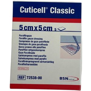 Cuticell Classic Paraffine Vetverband 5 cm x 5 cm, 5st (72538-00)