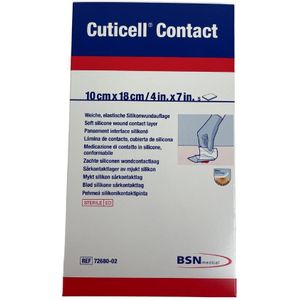 Cuticell Contact Siliconen Wondcontactlaag 10cm x 18cm, 5st (72680-02)
