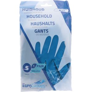 Eurogloves huishoudhandschoen - blauw - Small, 200 paar