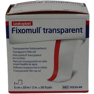 Fixomull fixatiefolie, transparant, 10mx5cm, 1st (7221600)