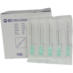 BD Microlance injectienaalden 21G groen 0,8x50mm 100 stuks (301155)