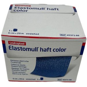 Elastomull Haft fixatiewindsel, zelfklevend, 6cmx20m, blauw, 1st (45371-00)