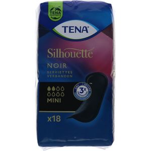 TENA Silhouette Noir Mini Pads, 18st (760373)