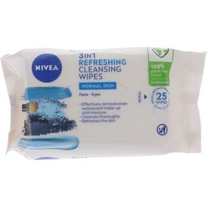 Nivea Biodegradable Wipes 25s 3in1 Normal Skin