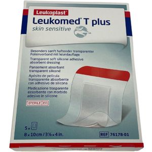 Leukomed T Plus Skin Sensitive, steriel 8x10cm, 5st (76178-01)