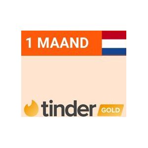 Lidmaatschap 1 Maand Tinder Gold (Nederland) (Tinder)
