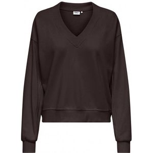 Only Onlbella Ls V-neck Chocolate Torte | Bruin | Maat: XL