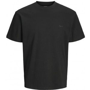 Jack & Jones Jack&Jones Jorbronx Rib Tee Ss Crew Neck Black ZWART XL