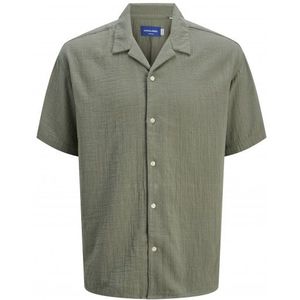 Jack & Jones Jack&Jones Joreaster Patras Resort Shirt Ss Mulles Basil KAKI L