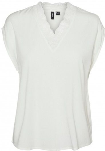 Vero Moda Vmbella Sl Lace Top Snow White WIT XS