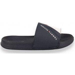 Tommy Hilfiger jongens badslipper blauw BLAUW 35