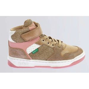 Kickers Meisjes Sneaker Kickado Beige Rose Glitter BEIGE 27