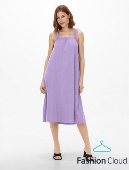 Only May S/l Mix Dress BEIGE L