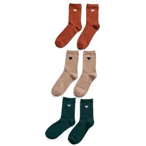 Pieces Pcnolia Lurex Socks 3 pack MULTICOLOR One Size