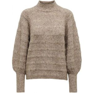 Only Celina Life L/S High Pullover Chestnut TAUPE S