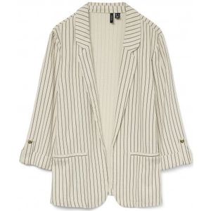 Vero Moda Vmjesmilo 3/4 Loose Blazer Silver Lining BEIGE L