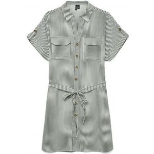 Vero Moda Vmbumpy Ss Short Shirt Dress Laurel Wreath KAKI XL