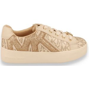 Michael Kors Kids Michael Kors Meisjes Sneaker Jordana Airin Pale Gold Logo GOUD 35