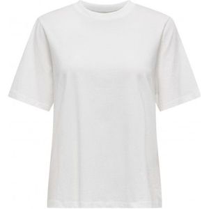 Only Onlmils Ss Tee Cloud Dancer Feeling Good WIT L