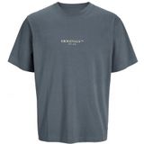 Jack & Jones Jack&Jones Jorislington Minimal Branding Tee Ss Stormy Wheater GRAU M