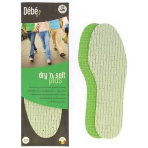 Debe Débé Dry&apos;n Soft Plus Inlegzool Groen 1 paar GROEN 38