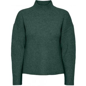 Pieces Nonja Ls Turtleneck Trekking Green GROEN S