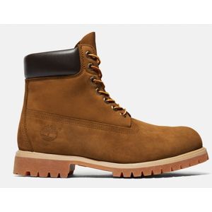 Timberland Heren Premium 6 in Lace Waterproof Dark Wheat Nubuck BRUIN 43