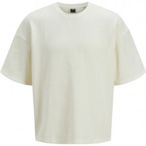 Jack & Jones Jack&Jones Jcointerlude Fabric Tee Ss Crew Neck Cloud Dancer BEIGE XL