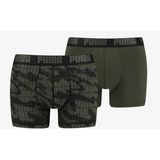 Puma men camo boxer 2p GROEN S