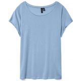 Vero Moda Vmava Plain Ss Top Airy Blue BLAUW S