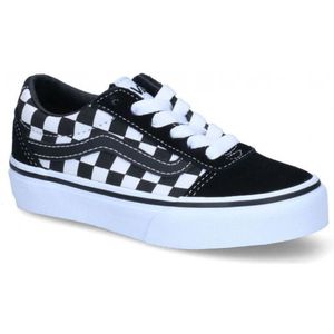 Vans Uni Sneaker Yt Ward Checkerboard ZWART 35