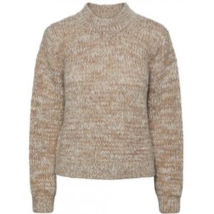 Pieces Nomana Ls O-Neck Fossil BEIGE S