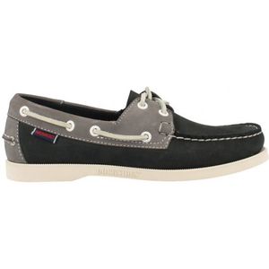 Sebago Heren Spinnaker Nubuck Navy Grey BLAUW 46