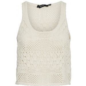 Vero Moda Vmamalfi Sl U-Neck Short Pullover Birch BEIGE M