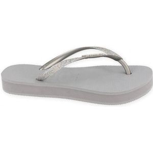 Havaianas Dames Slim Flatform Glitter Grijs GRAU 35/36