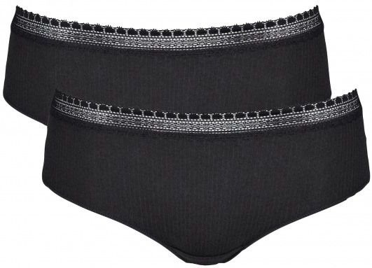 Sloggi Go Ribbed Hipster ZWART XL
