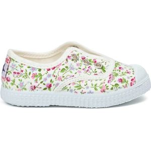 Cienta Meisjes Sneaker Gebloemd WIT 25