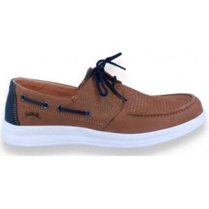 Softwalk Heren Veterschoen Cognac COGNAC 41