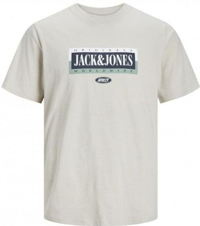 Jack Jones Jack Jones Jorcobin Tee Ss Crew Neck Moonbeam BEIGE