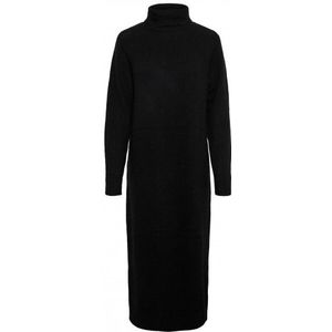 Pieces Juliana Ls Rollneck Knitt Dress Black ZWART M
