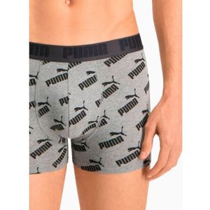 Puma men aop boxer 2p dark grey melange GRAU L