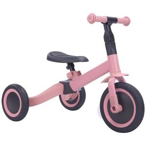 Topmark Kaya - 4 in1 Driewieler - Loopfiets - Balance Bike - Roze