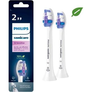 2+2 Gratis: Philips Sonicare Optimal Sensitive HX6052/10 Opzetborstels - 2+2 Gratis